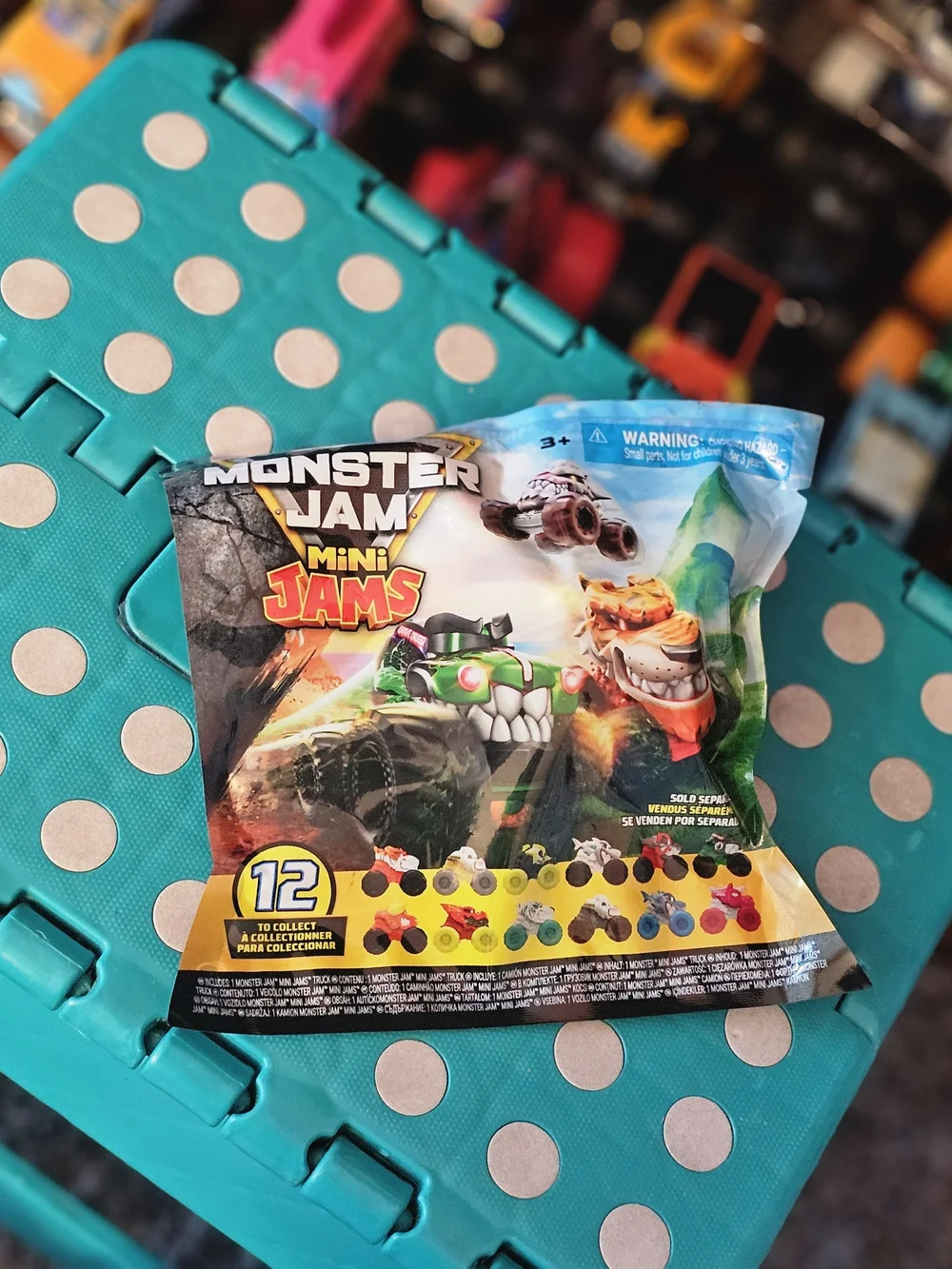 Monster Jam Mini Jams Series 21 Rare Chase JCB Digatron Monster Truck Toy 1:87